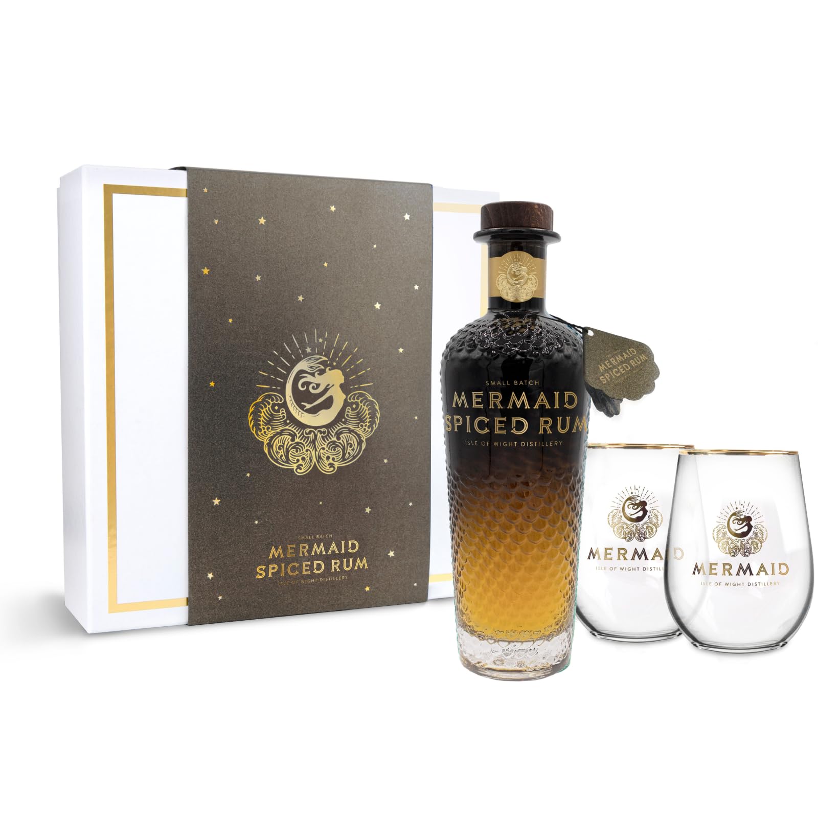 Mermaid Spiced Rum Gift Set - 2 Tumblers with Rich & Sophisticated